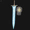 Fantasy Moon Great Sword Replica  Handmade Large Sword Prop For Cosplay  Display  Unique Collectibl 0
