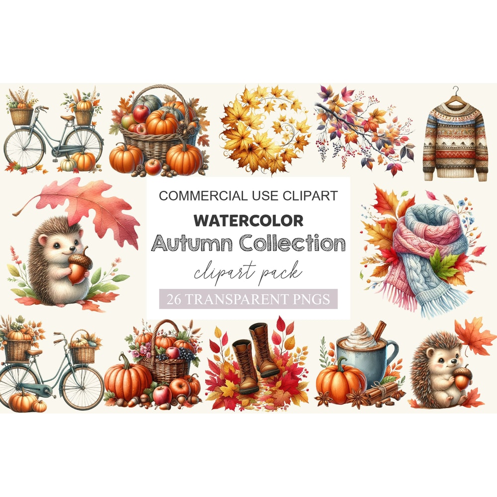 Autumn Collection Clipart Bundle 0