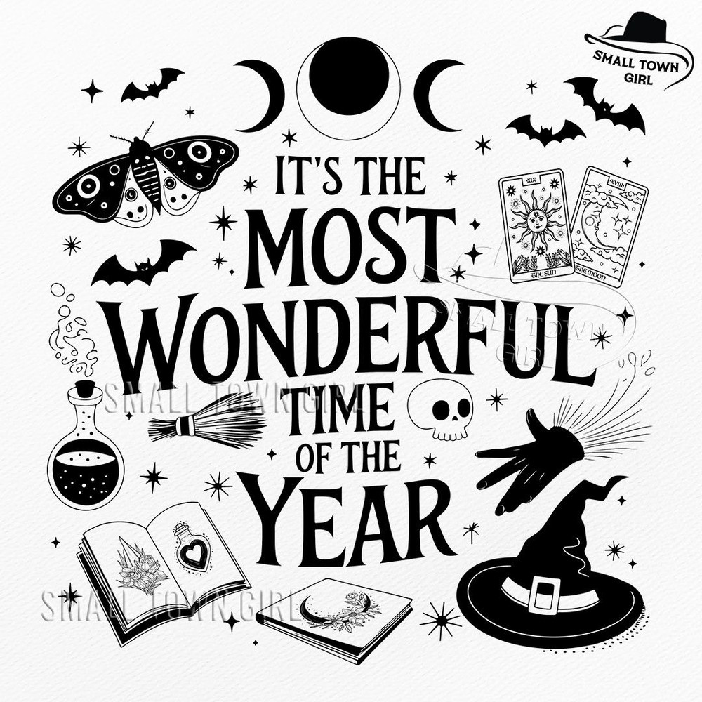 Its The Most Wonderful Time Of The Year Png Halloween Png Retro Halloween Png Witch Png Halloween S 0