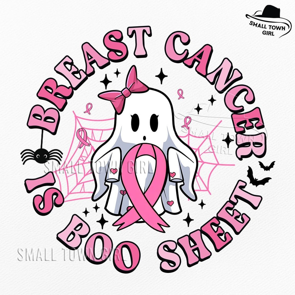 Breast Cancer Is Boo Sheet Png Breast Cancer Awareness Png Halloween Pink Ghost Png Halloween Shirt 0