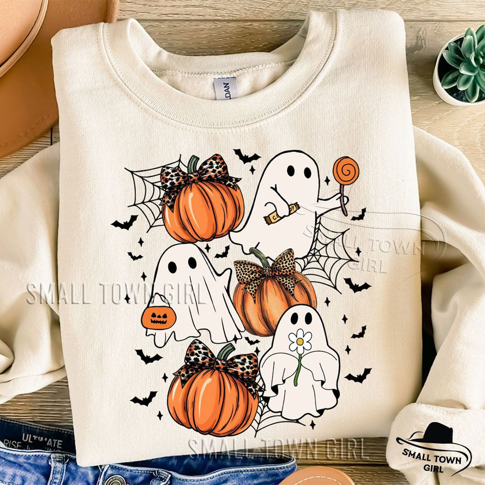 Halloween Coquette Bow Ghost Pumpkin Png Halloween Coquette Bow Png Spooky Season Png Aesthetic Coq 1