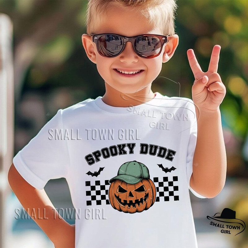 Spooky Dude Pumpkin Face Halloween Boy Kid Png Kids Halloween Png Retro Halloween Png Fall Png Kids 1