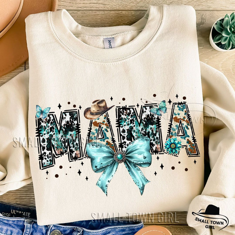 Western Mama Cowhide Coquette Bow Png Western Mama Png Coquette Mama Png Coquette Bow Coquette West 1