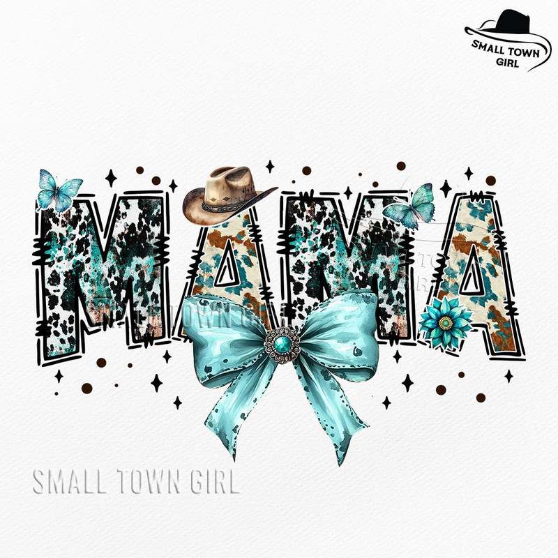 Western Mama Cowhide Coquette Bow Png Western Mama Png Coquette Mama Png Coquette Bow Coquette West 0