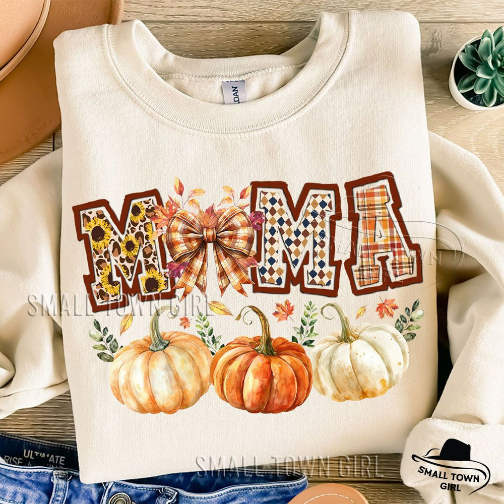 Fall Mama Bow Pumpkin Sublimation Png Fall Mama Png Fall Pumpkin Png Autumn Mama Design Png Fall Vi 0