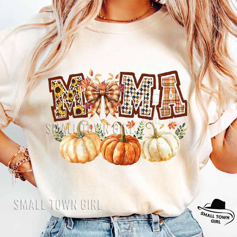 Fall Mama Bow Pumpkin Sublimation Png Fall Mama Png Fall Pumpkin Png Autumn Mama Design Png Fall Vi 1
