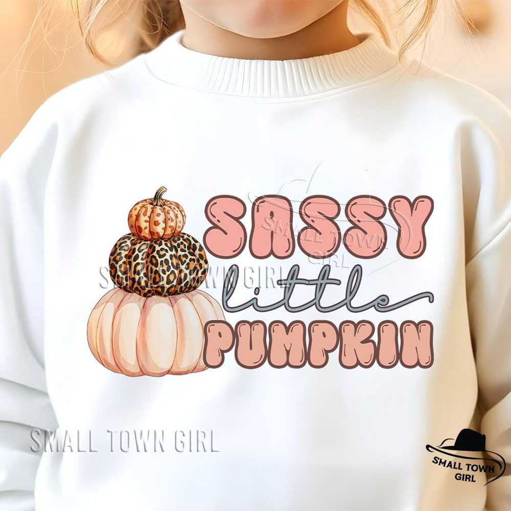 Sassy Little Pumpkin Kid Fall Png Sassy Little Pumpkin Png Fall Png Kids Thanksgiving Png Pumpkin D 1