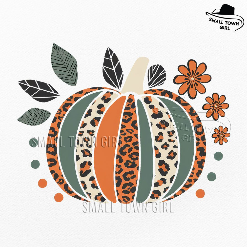 Boho Pumpkin Fall Front And Back Png Boho Pumpkins Fall Png Leopard Pumpkin Boho Fall Png Fall Pump