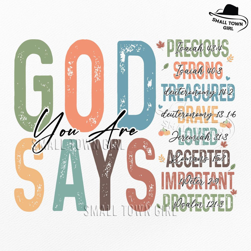 God Says You Are Fall Png Christian Fall Png Fall Shirt Design Religious Jesus Png Fall Vibes Png P 0