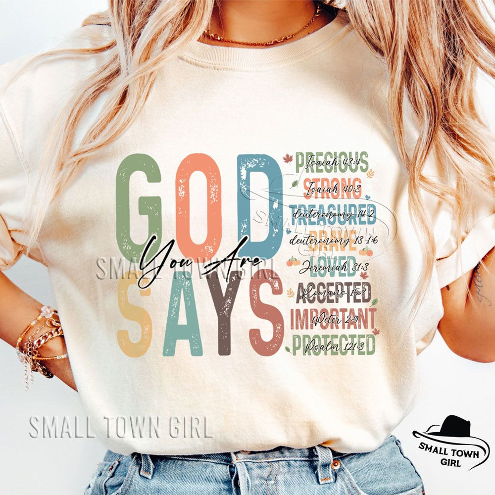 God Says You Are Fall Png Christian Fall Png Fall Shirt Design Religious Jesus Png Fall Vibes Png P 2