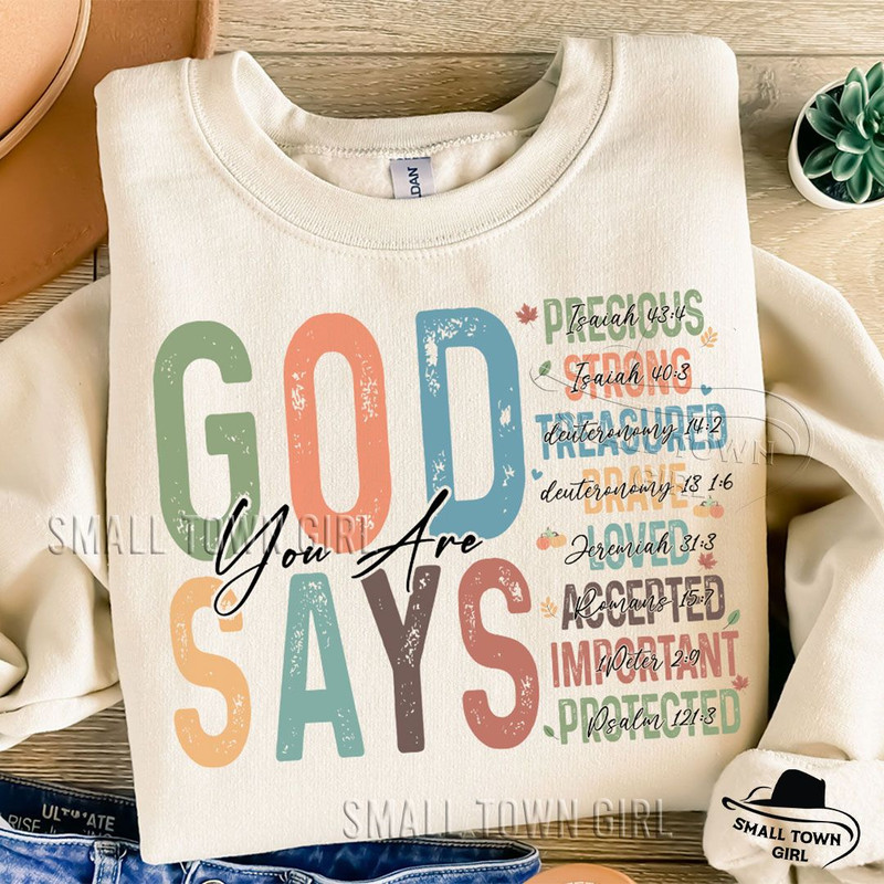 God Says You Are Fall Png Christian Fall Png Fall Shirt Design Religious Jesus Png Fall Vibes Png P 1