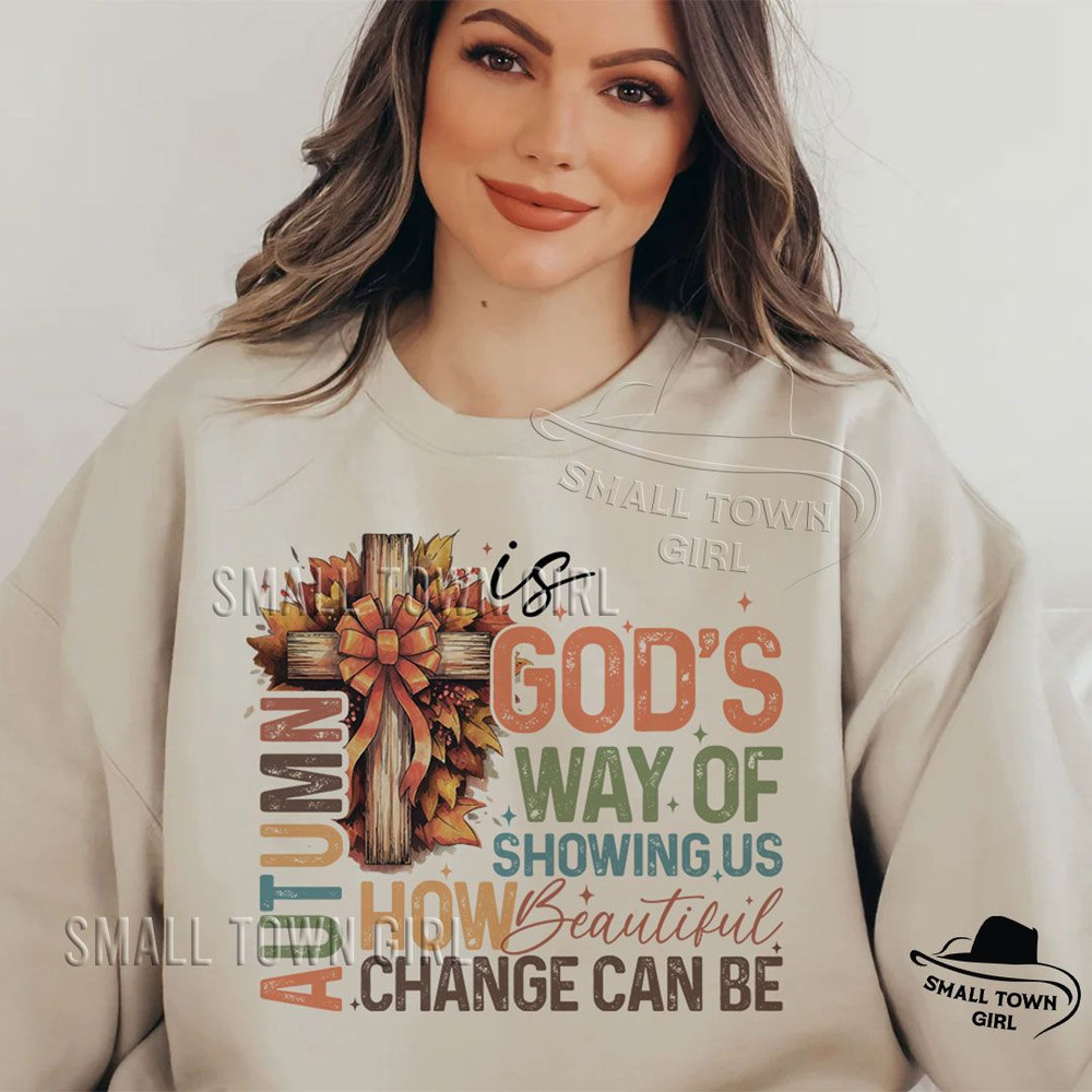 Autumn Is Gods Way Fall Christian Png Retro Fall Png Fall Coquette Bow PNG Fall Christian Png Autum 1
