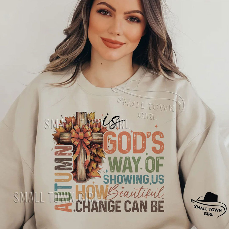 Autumn Is Gods Way Fall Christian Png Retro Fall Png Fall Coquette Bow PNG Fall Christian Png Autum 1