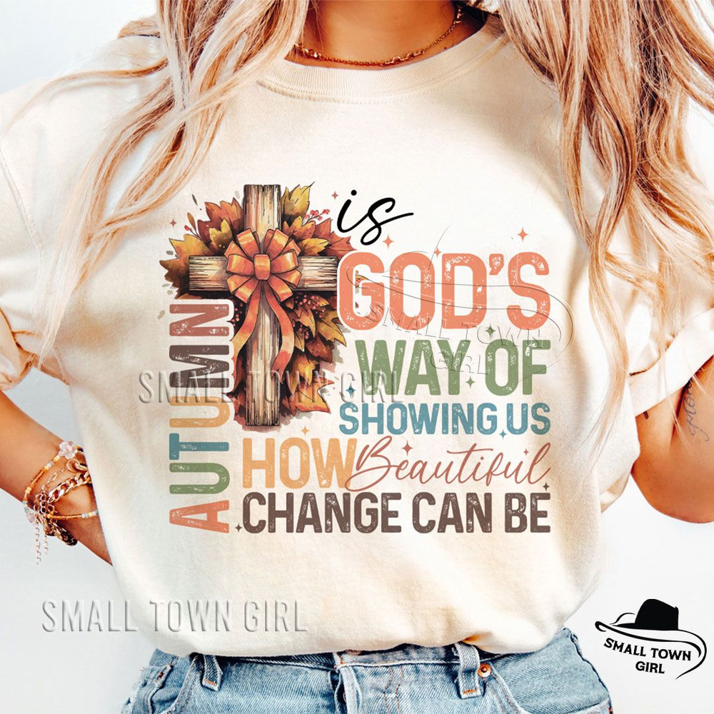 Autumn Is Gods Way Fall Christian Png Retro Fall Png Fall Coquette Bow PNG Fall Christian Png Autum 4