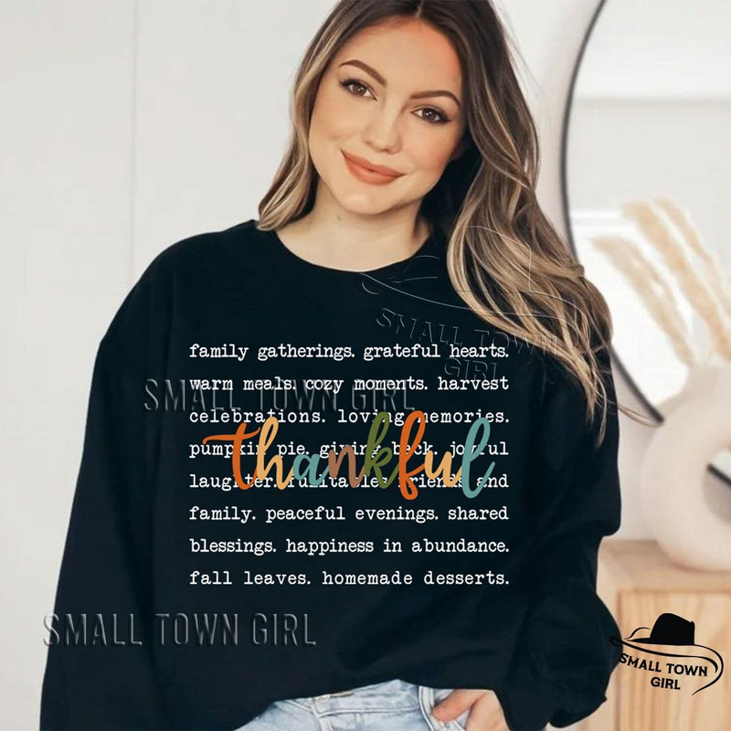 Thankful Thanksgiving Fall Quote Png Retro Thankful Png Thanksgiving Png Thankful PNG Fall Shirt Pn 1