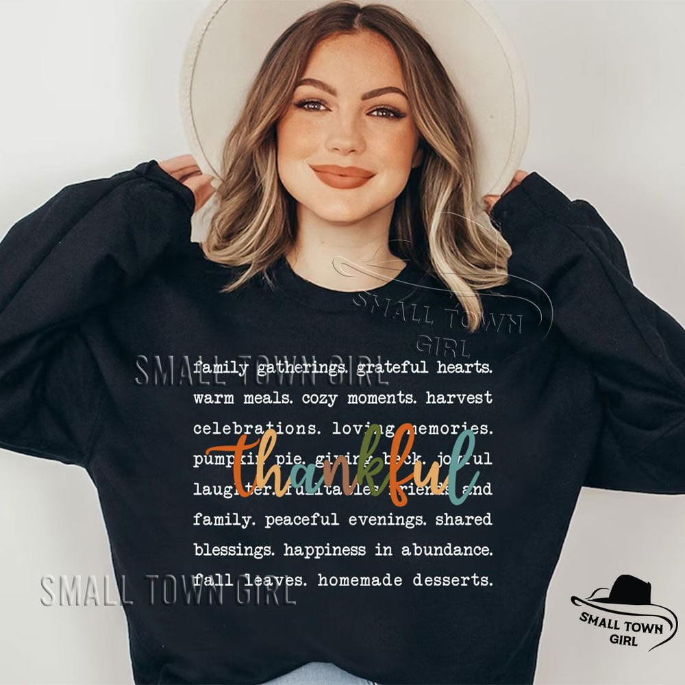 Thankful Thanksgiving Fall Quote Png Retro Thankful Png Thanksgiving Png Thankful PNG Fall Shirt Pn 3