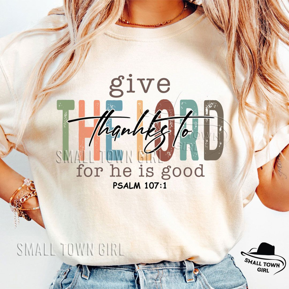 Give Thanks To The Lord Christian Fall Png Thankful Blessed Png Retro Fall Jesus Png Bible Turkey D 4