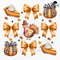 Retro Thanksgiving Fall Coquette Bow Png Retro Thanksgiving Png Retro Fall Pumpkin Bow Png Fall Coq 0