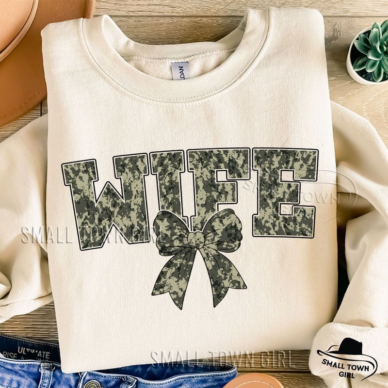 Hunting Wife Camo Bow Png Hunting Season Wife Shirt Design Camo Bow Design Sublimation Deer Duck Hu 5