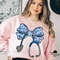 Blue Toile Floral Nurse Bow Stethoscope Png Nurse Coquette Png Nurse Bow Stethoscope Png Nurse Bow  4