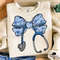 Blue Toile Floral Nurse Bow Stethoscope Png Nurse Coquette Png Nurse Bow Stethoscope Png Nurse Bow  1