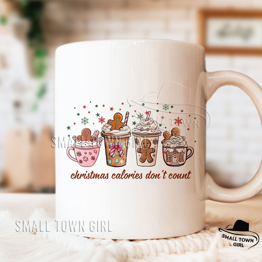 Christmas Calories Dont Count Coffee Png Christmas Calories Dont Count Png Gingerbread Coquette Bow 6