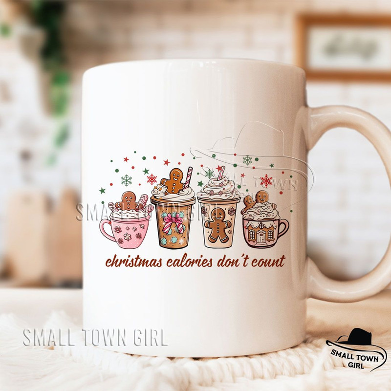 Christmas Calories Dont Count Coffee Png Christmas Calories Dont Count Png Gingerbread Coquette Bow 6