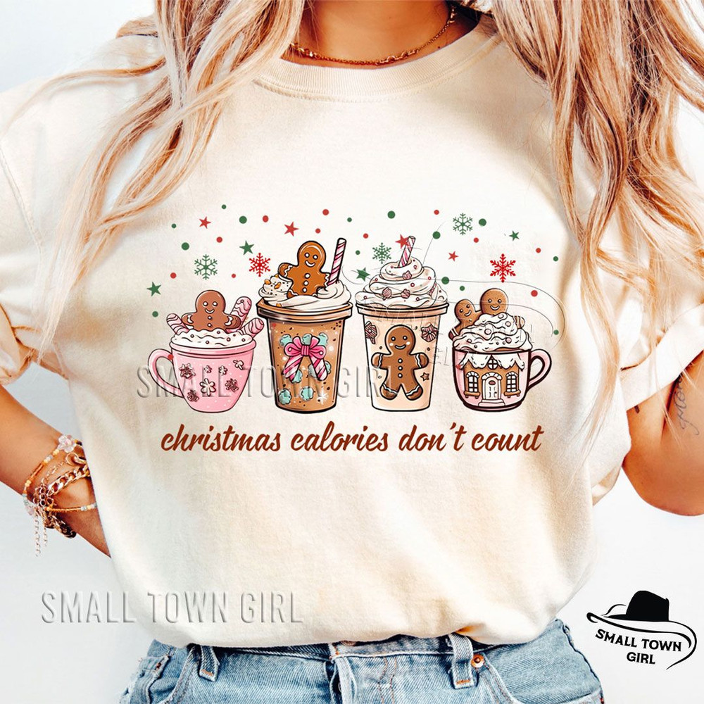 Christmas Calories Dont Count Coffee Png Christmas Calories Dont Count Png Gingerbread Coquette Bow 3