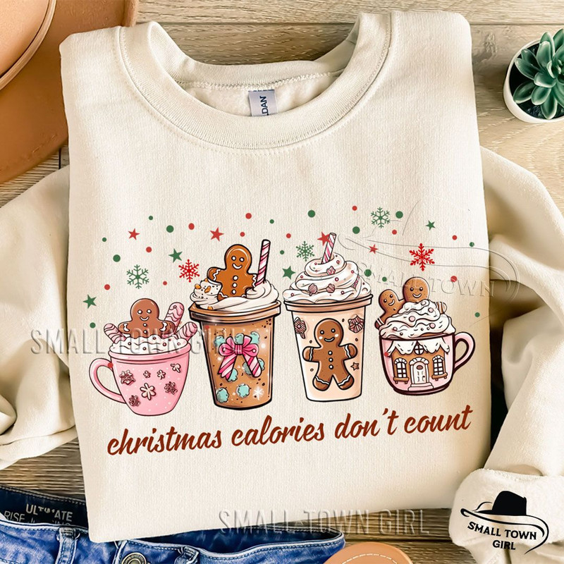 Christmas Calories Dont Count Coffee Png Christmas Calories Dont Count Png Gingerbread Coquette Bow 1