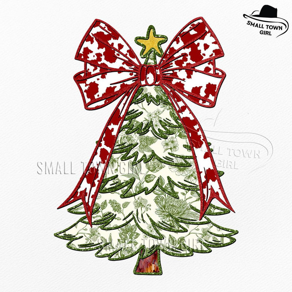 Grandmillennial Glitter Christmas Tree Png Christmas Tree Chinoiserie Png Coquette Christmas Png Gl 0