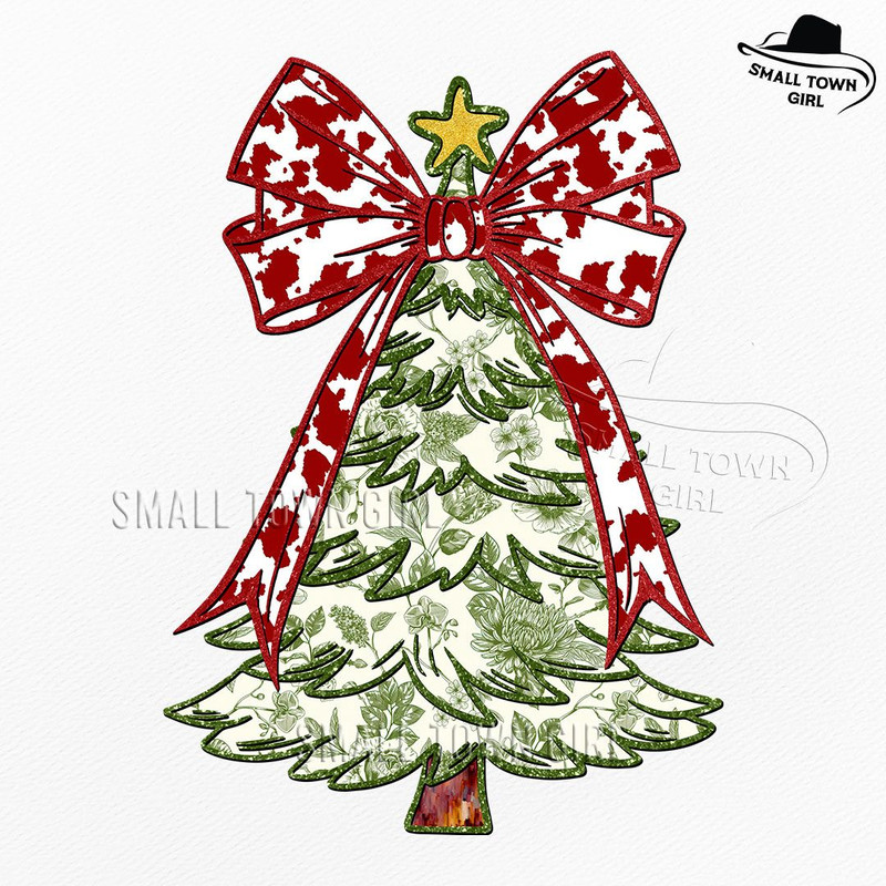 Grandmillennial Glitter Christmas Tree Png Christmas Tree Chinoiserie Png Coquette Christmas Png Gl 0