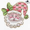 Pink Christmas Retro Glitter Santa Bow Png Glitter Santa Png Santa Bow Png Coquette Christmas Png G 0