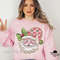 Pink Christmas Retro Glitter Santa Bow Png Glitter Santa Png Santa Bow Png Coquette Christmas Png G 4
