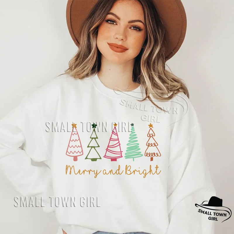 Retro Merry And Bright Christmas Tree Png Merry And Bright Png Retro Christmas Tree Png Pink Christ 5