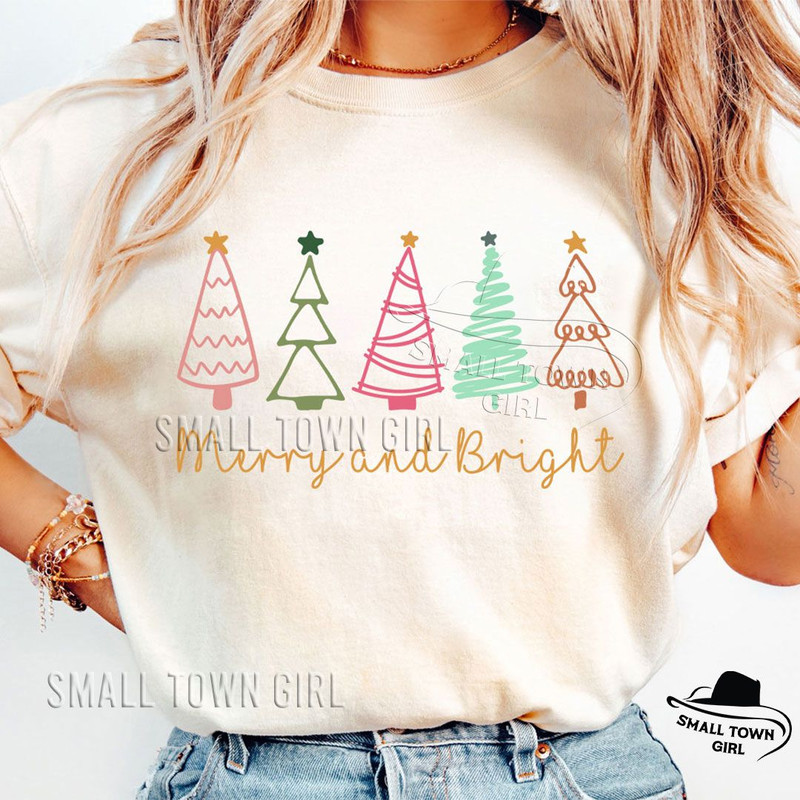 Retro Merry And Bright Christmas Tree Png Merry And Bright Png Retro Christmas Tree Png Pink Christ 4