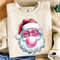 Pink Christmas Santa Claus Sunglasses Png Vintage Santa Png Coquette Christmas Png Christmas Design 3