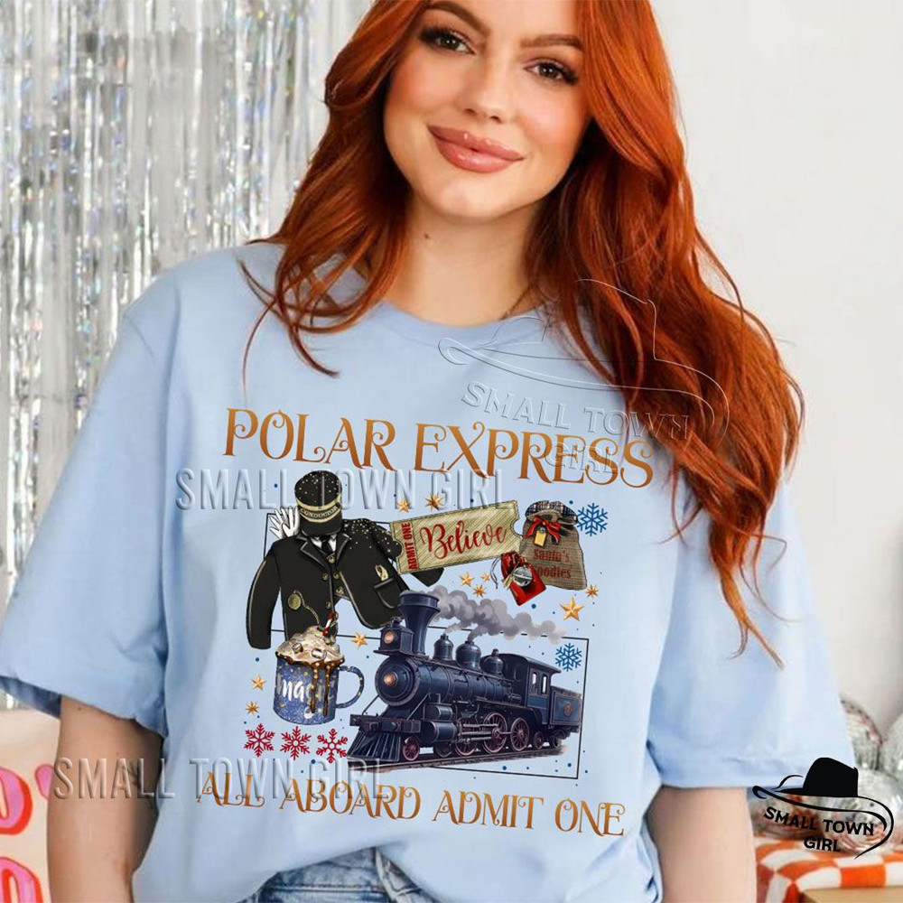 Retro Polar Express North Pole Christmas Png Funny Christmas Png Family Christmas Png Polar Express 5