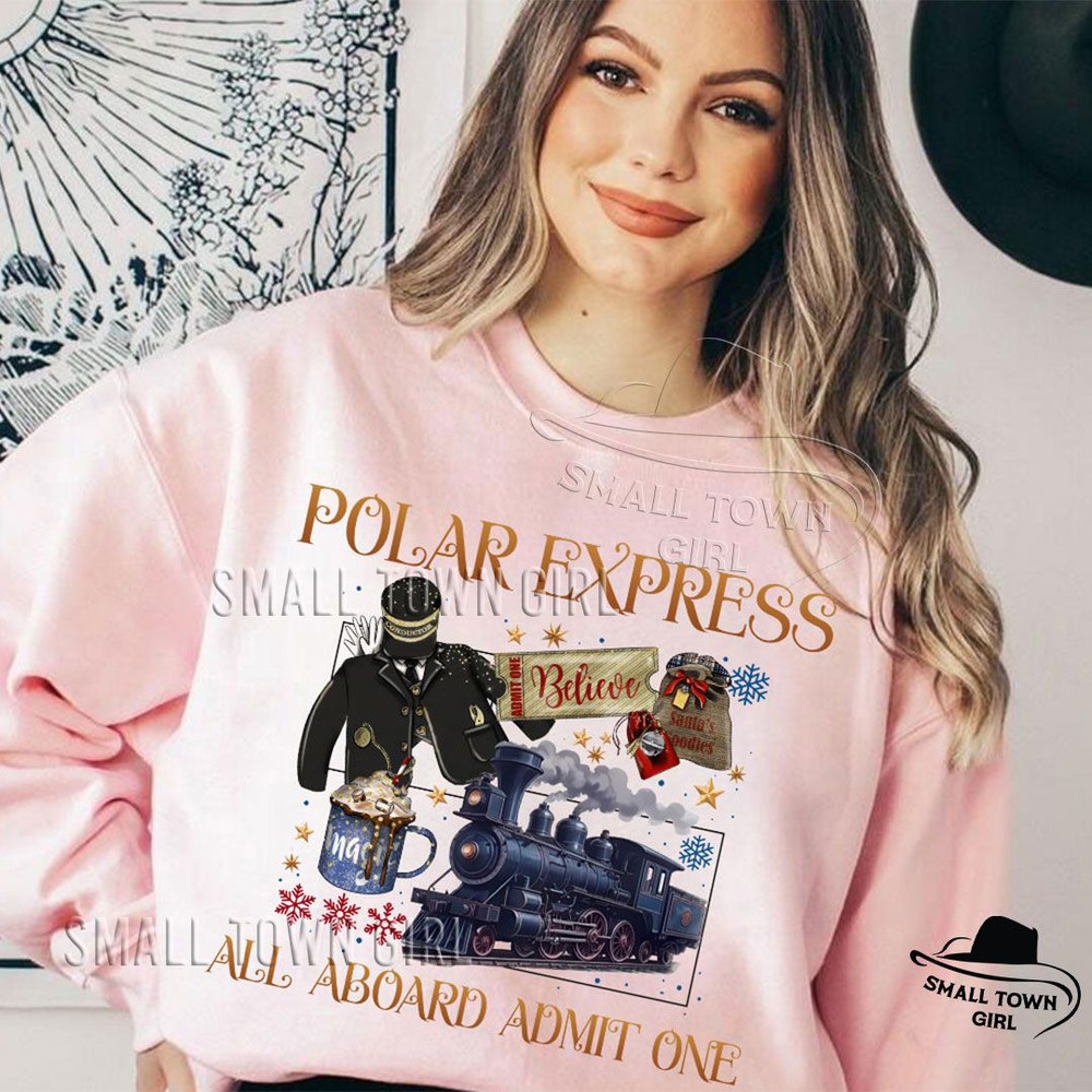 Retro Polar Express North Pole Christmas Png Funny Christmas Png Family Christmas Png Polar Express 2