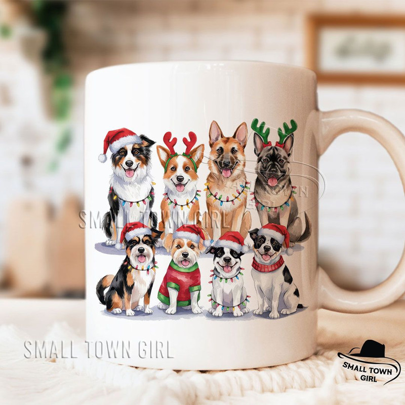 Christmas Dogs Santa Hat Sublimation Png Christmas Dogs Png Christmas Png Dog Png Dog Lover Png Hol 8