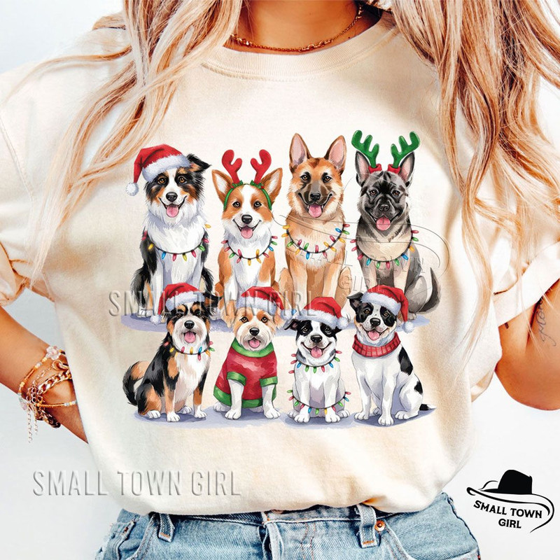 Christmas Dogs Santa Hat Sublimation Png Christmas Dogs Png Christmas Png Dog Png Dog Lover Png Hol 1