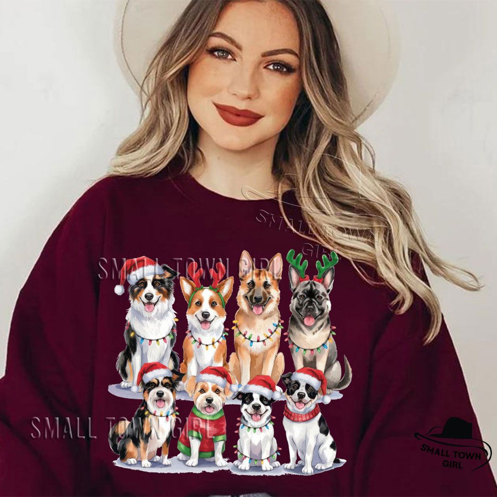 Christmas Dogs Santa Hat Sublimation Png Christmas Dogs Png Christmas Png Dog Png Dog Lover Png Hol 5