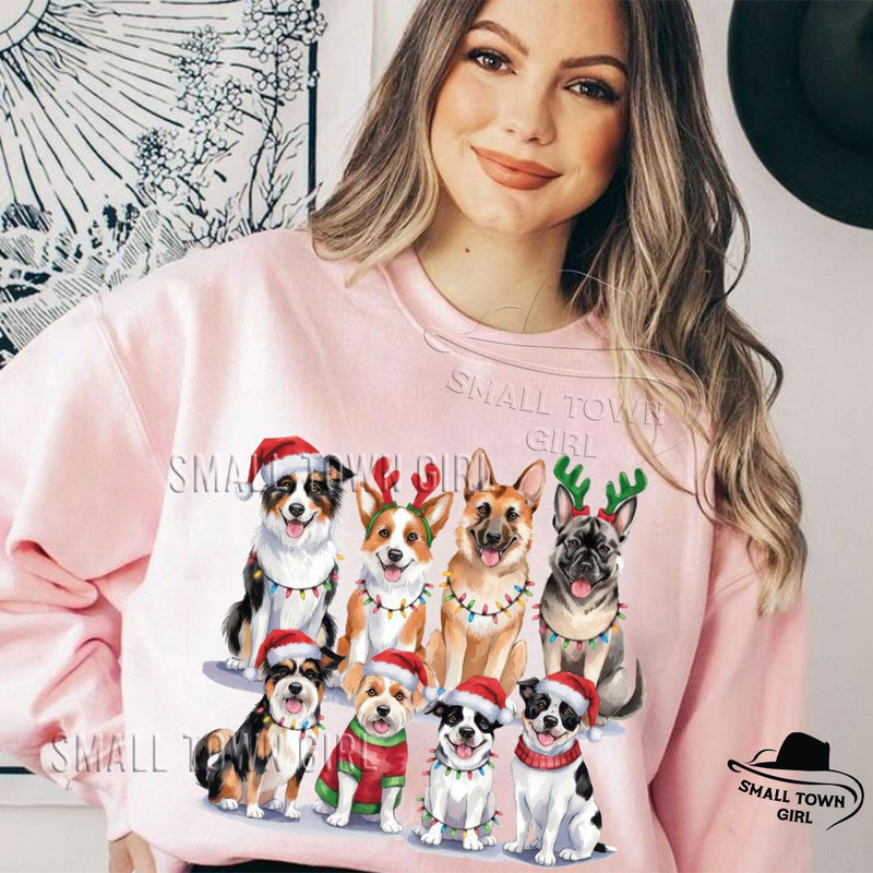 Christmas Dogs Santa Hat Sublimation Png Christmas Dogs Png Christmas Png Dog Png Dog Lover Png Hol 4
