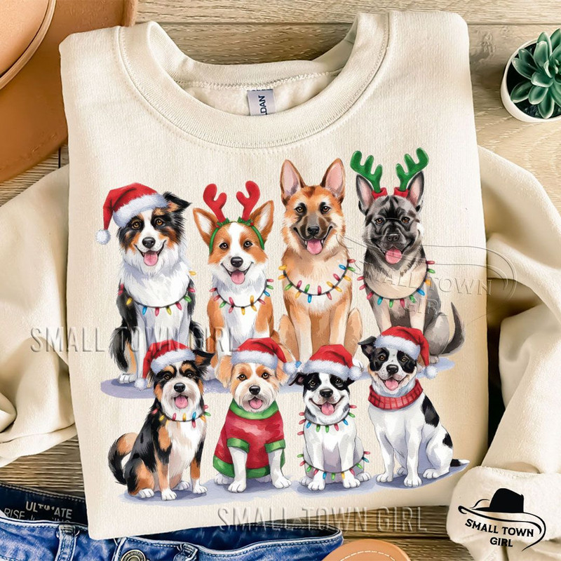Christmas Dogs Santa Hat Sublimation Png Christmas Dogs Png Christmas Png Dog Png Dog Lover Png Hol 2