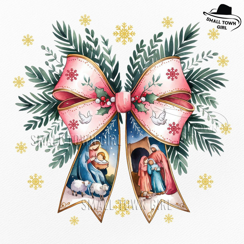 Jesus Christmas Coquette Bow Nativity Png Christian Christmas Png Nativity Scene Png Baby Jesus Png 0