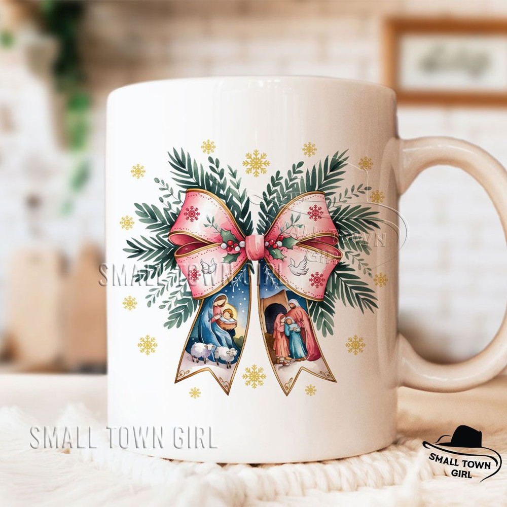 Jesus Christmas Coquette Bow Nativity Png Christian Christmas Png Nativity Scene Png Baby Jesus Png 6