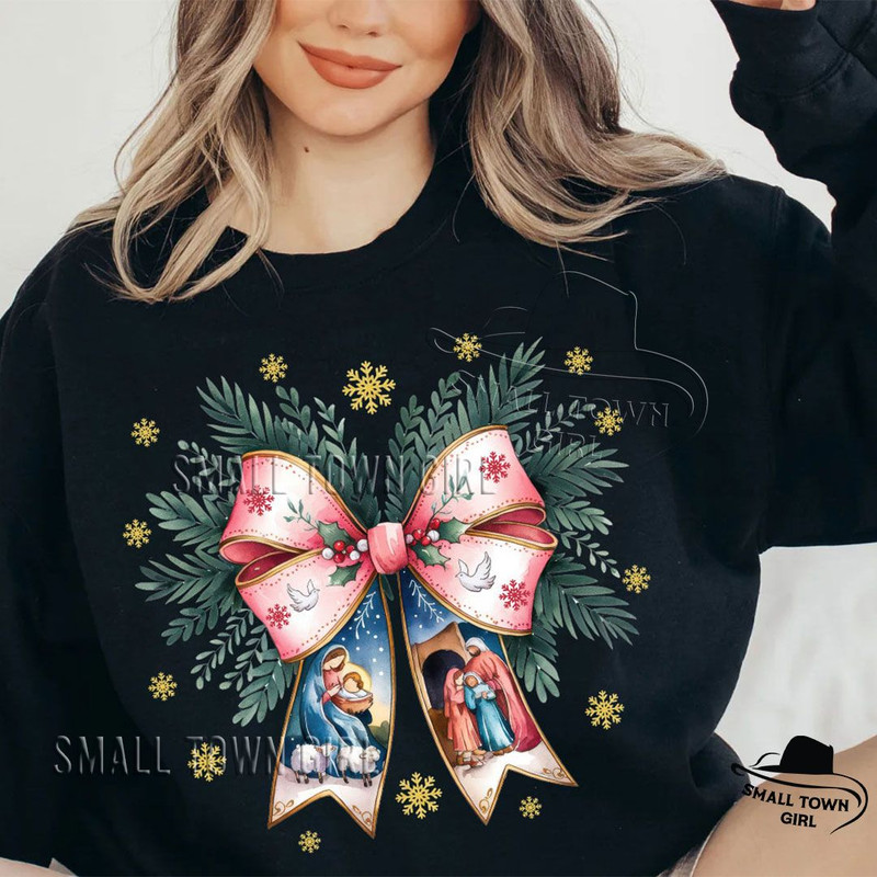 Jesus Christmas Coquette Bow Nativity Png Christian Christmas Png Nativity Scene Png Baby Jesus Png 2