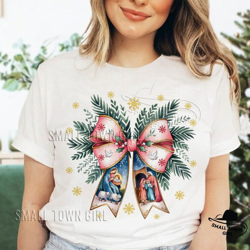 Jesus Christmas Coquette Bow Nativity Png Christian Christmas Png Nativity Scene Png Baby Jesus Png 3