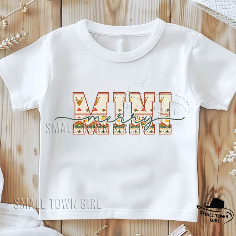 Merry Mini Retro Christmas Kid Daughter Png Merry Mama Png Merry Mini Png Christmas Daughter Png Ch 3