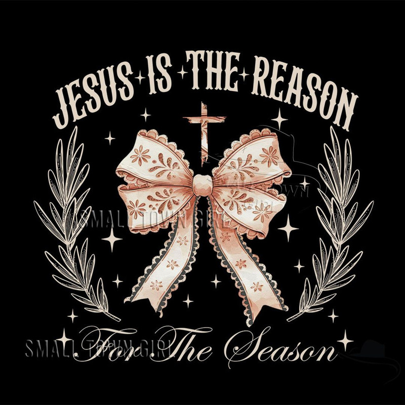 Jesus Christmas Season Retro Bow Png Jesus Is The Reason For The Season Png Christmas Season Png Ch 2