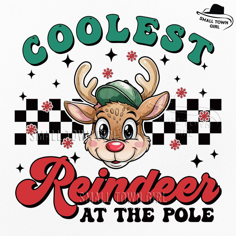 Coolest Reindeer At The Pole Kid Xmas Png North Pole Christmas Png Boy Christmas Reindeer Png Kids  0